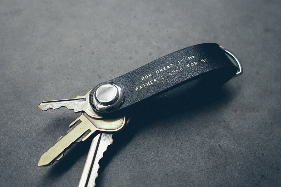 Leather Key Organizer - Keychain by The Messenger by TCCO, The Commandment Co , Singapore Christian gifts shop