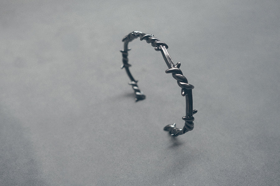 Gunmetal Crown of Thorns Wristband - Accessories by The Commandment Co, The Commandment Co , Singapore Christian gifts shop