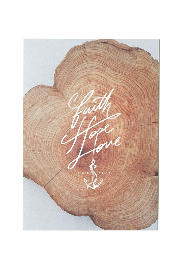 Faith, Hope, Love {Card} - Cards by The Commandment, The Commandment Co