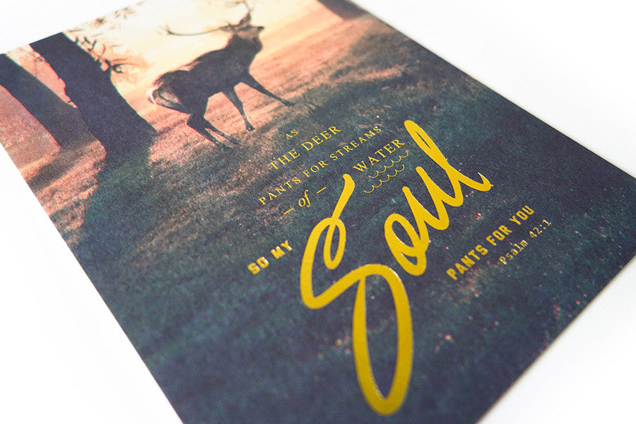 As The Deer {Card} - Cards by The Commandment, The Commandment Co
