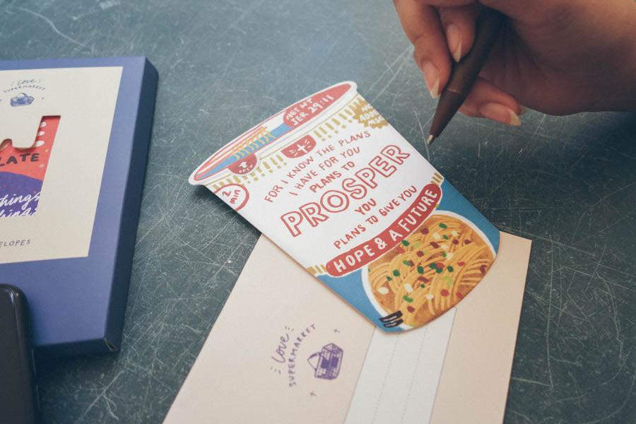 Cup Noodles Prosper {LOVE SUPERMARKET Card} - Cards by The Commandment Co, The Commandment Co