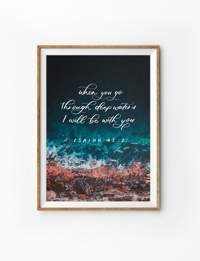 I Will Be With You {Poster} - Posters by House of Herondale, The Commandment Co , Singapore Christian gifts shop