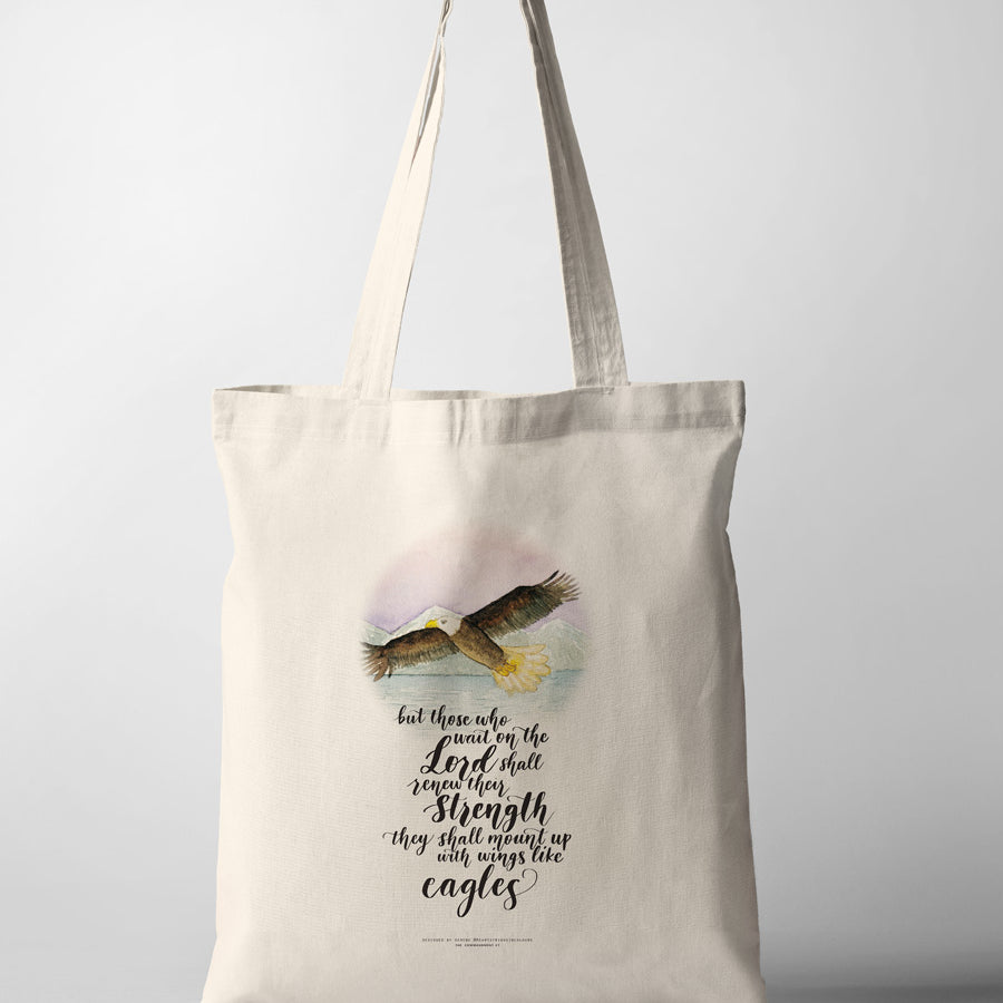 Eagle {Tote Bag} - tote bag by heartstringsincolours, The Commandment Co , Singapore Christian gifts shop