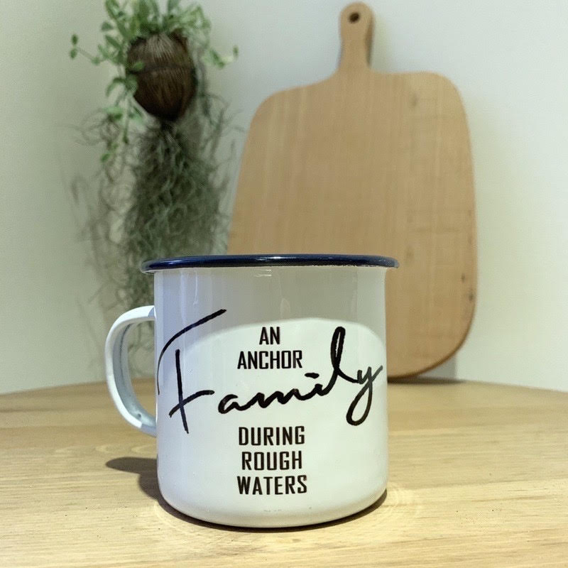 Family, An Anchor | Enamel Mug - Water Bottle by Thycupbearer, The Commandment Co , Singapore Christian gifts shop