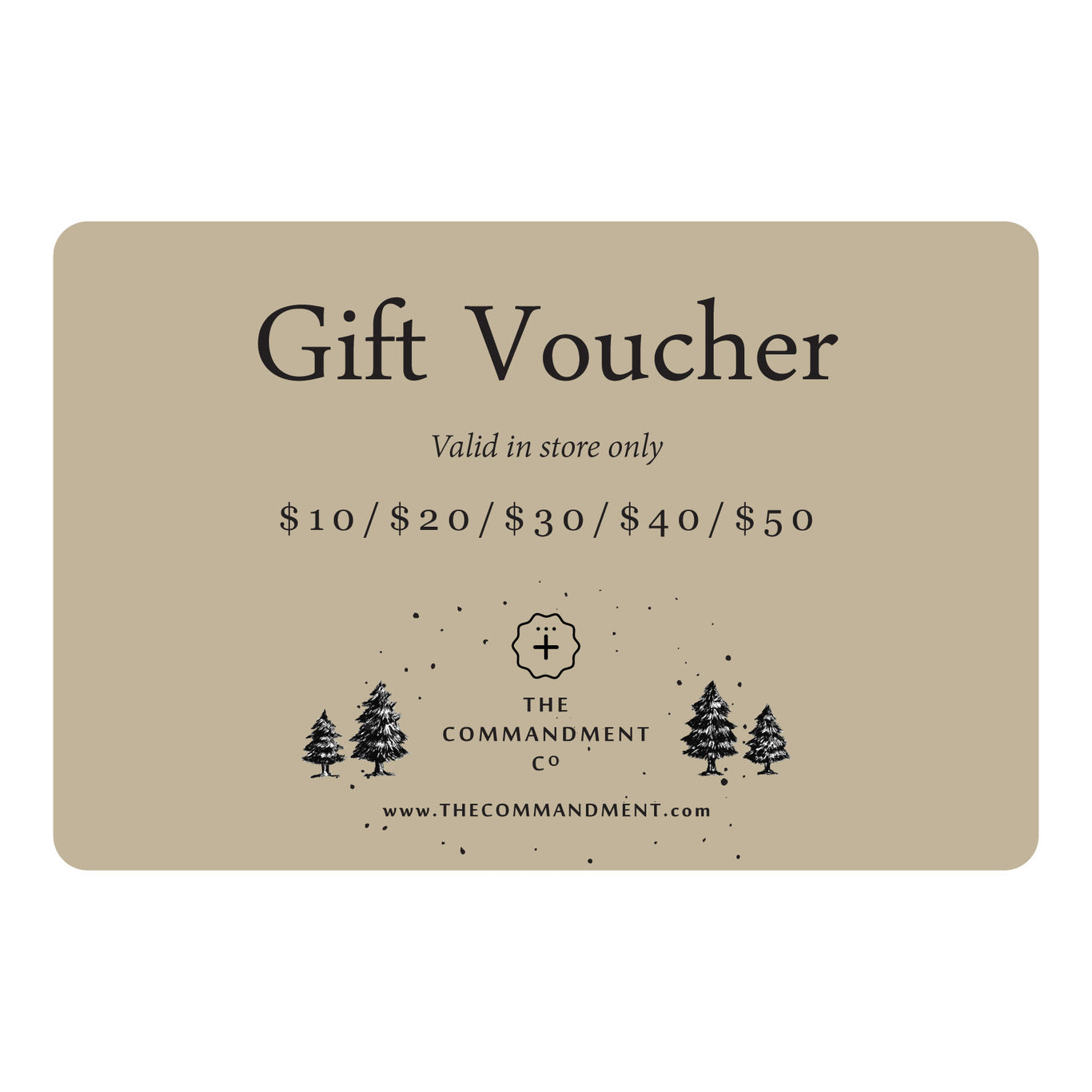 Gift Card - by The Commandment Co, The Commandment Co , Singapore Christian gifts shop