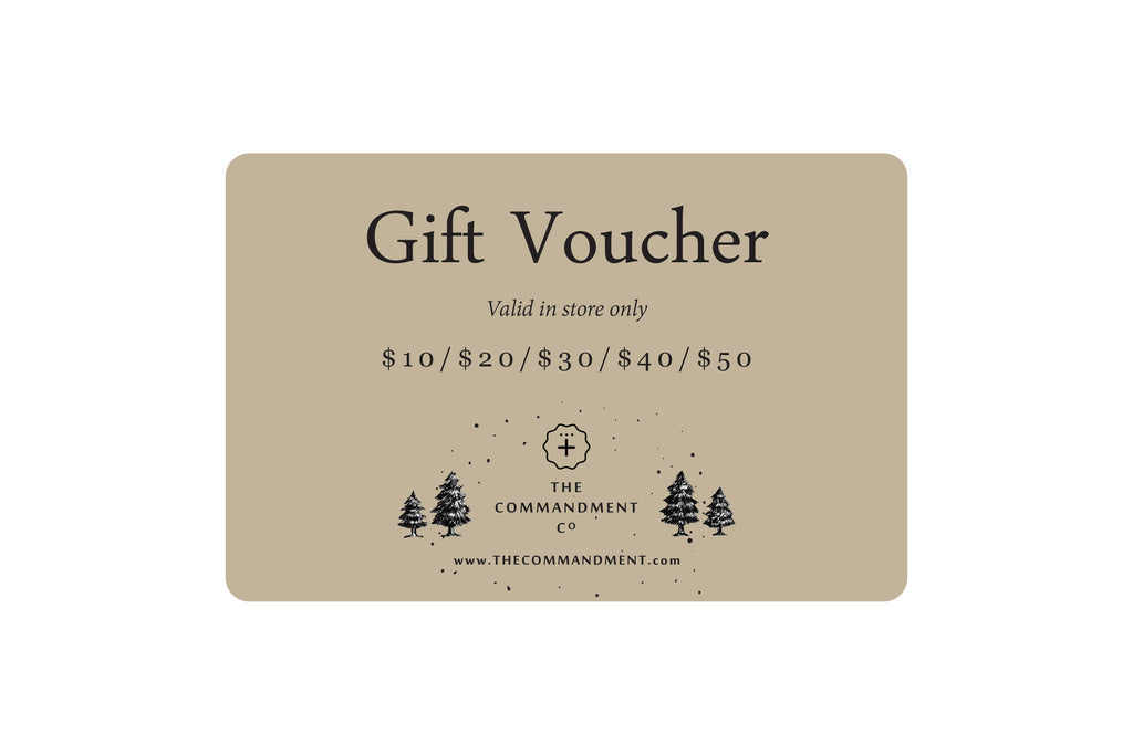Gift Card - by The Commandment Co, The Commandment Co , Singapore Christian gifts shop