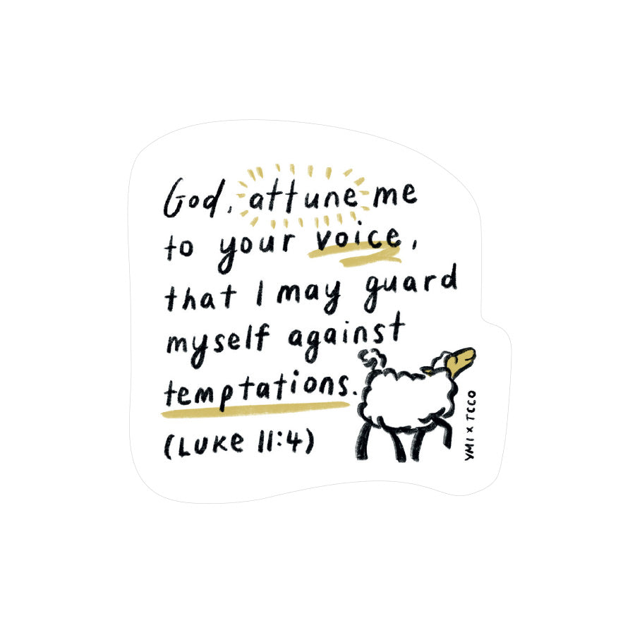 God Attune Me To Your Voice {Mirror Decal Stickers} - Decal by YMI, The Commandment Co , Singapore Christian gifts shop