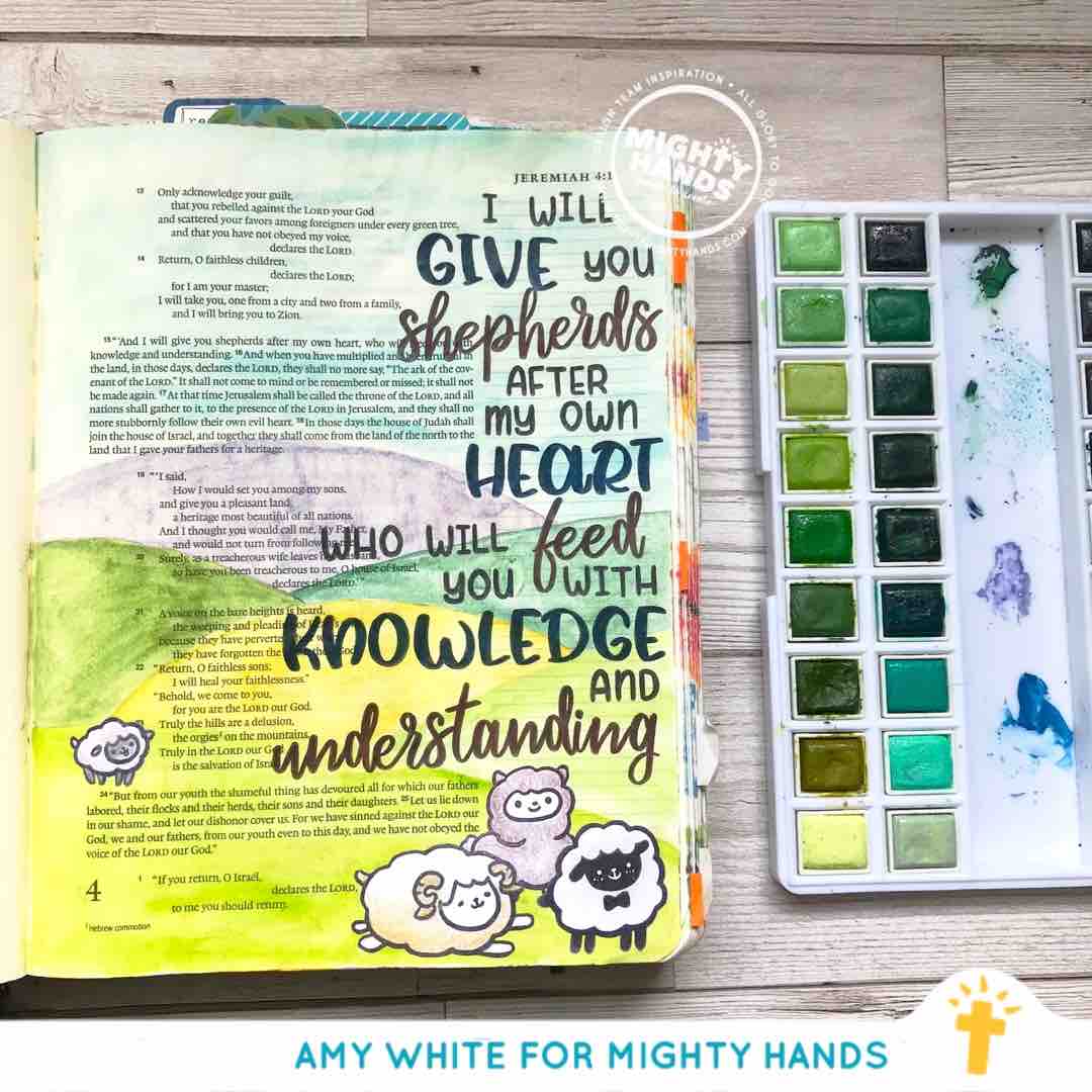 His Sheep {Stamp} - Stamps by Mighty Hands, The Commandment Co , Singapore Christian gifts shop