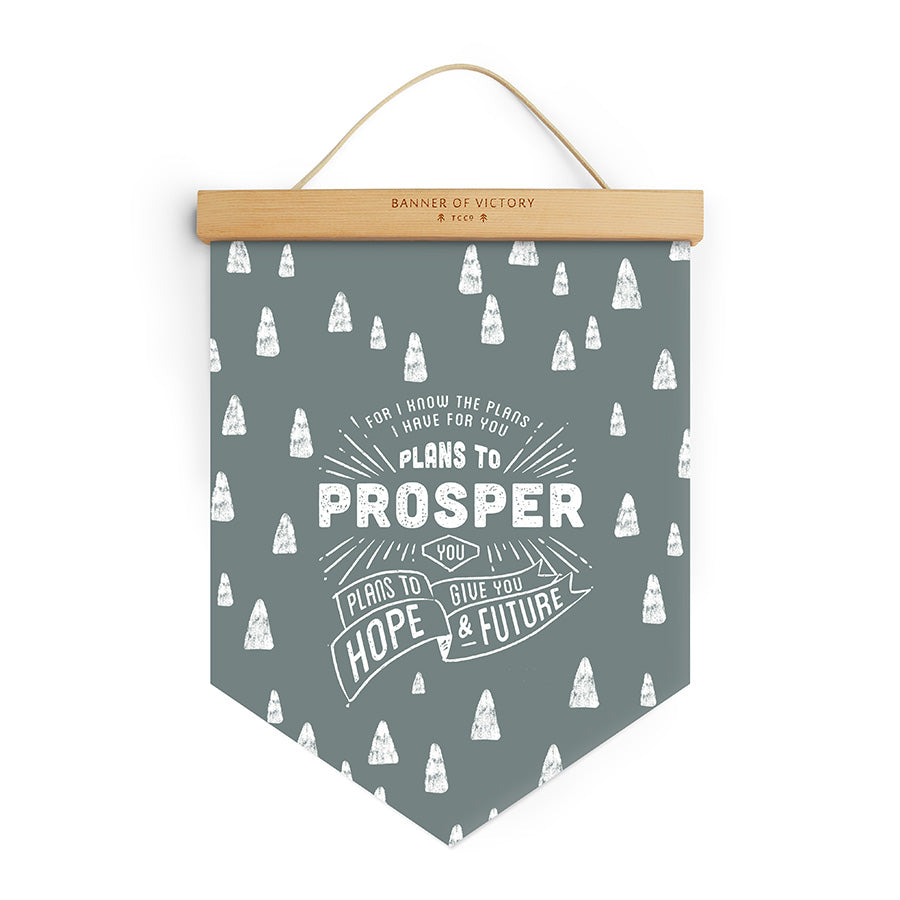 Plans To Prosper You {Banner of Victory} - Banners by The Commandment Co, The Commandment Co , Singapore Christian gifts shop