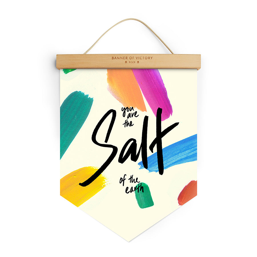 You Are The Salt Of The Earth {Banner of Victory} - Banners by The Commandment Co, The Commandment Co , Singapore Christian gifts shop