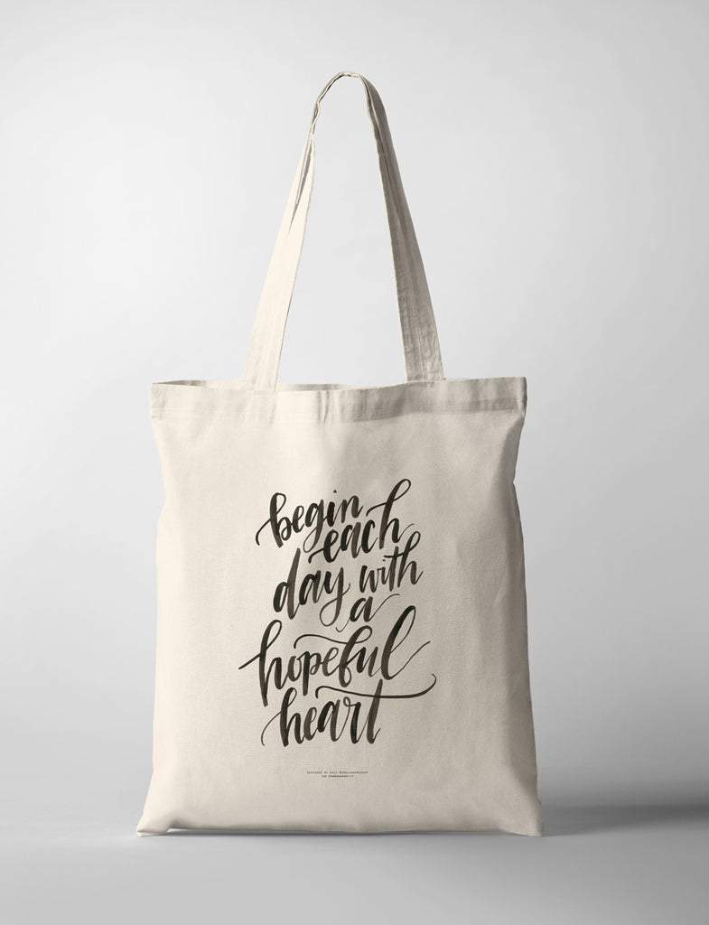 Hopeful Heart {Tote Bag} - tote bag by Small Hours Shop, The Commandment Co , Singapore Christian gifts shop