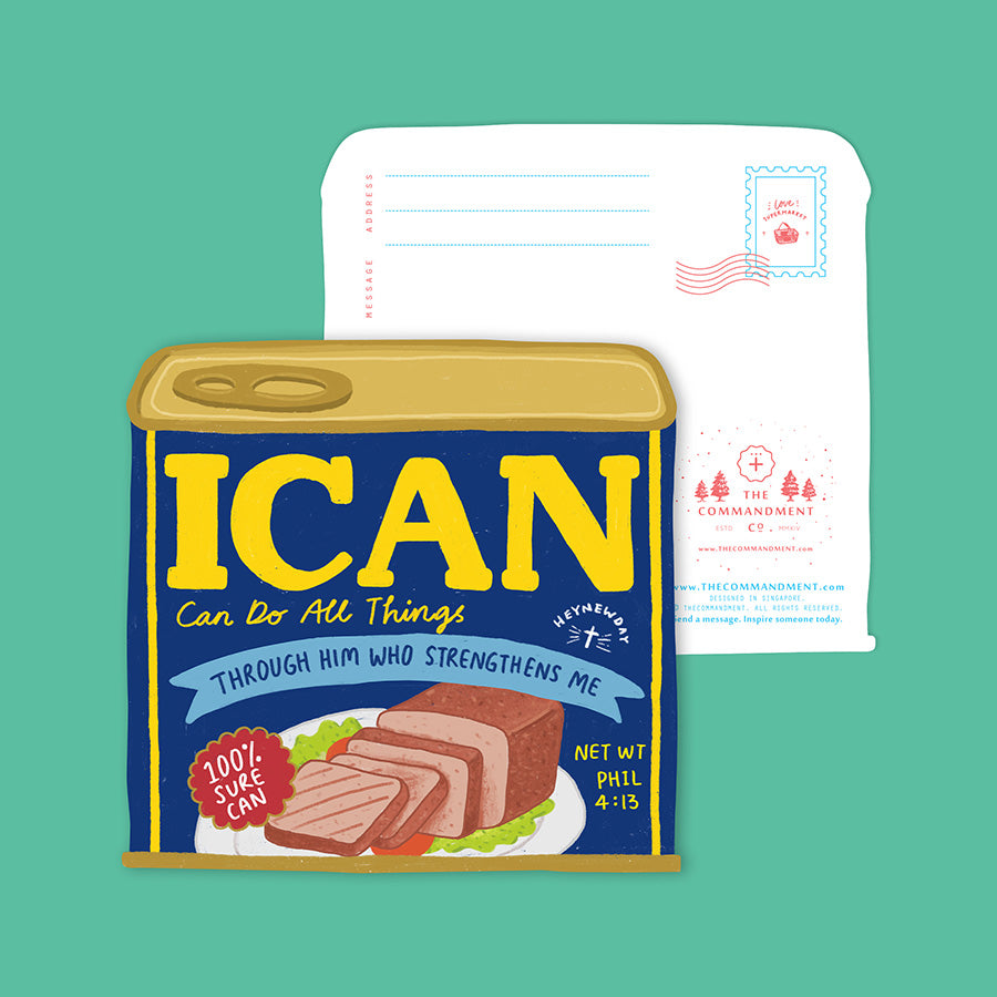 I Can Luncheon Meat {LOVE SUPERMARKET Card} - Cards by The Commandment Co, The Commandment Co , Singapore Christian gifts shop