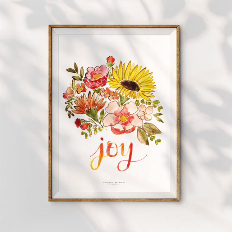 spiritual wall art poster that wish you joy by Lacy @smallhoursshop