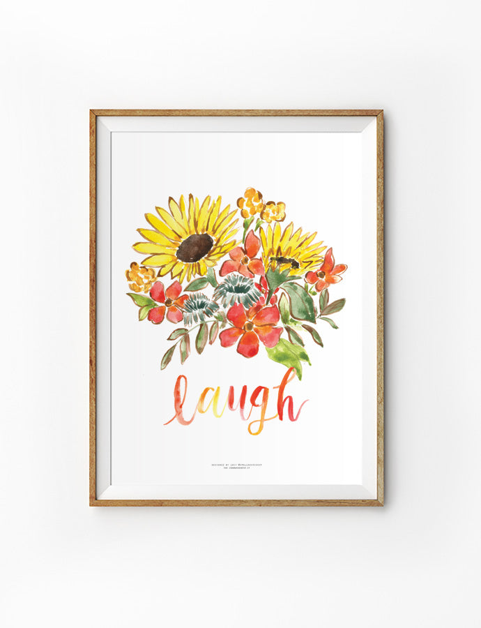Laugh {Poster} - Posters by Small Hours Shop, The Commandment Co , Singapore Christian gifts shop