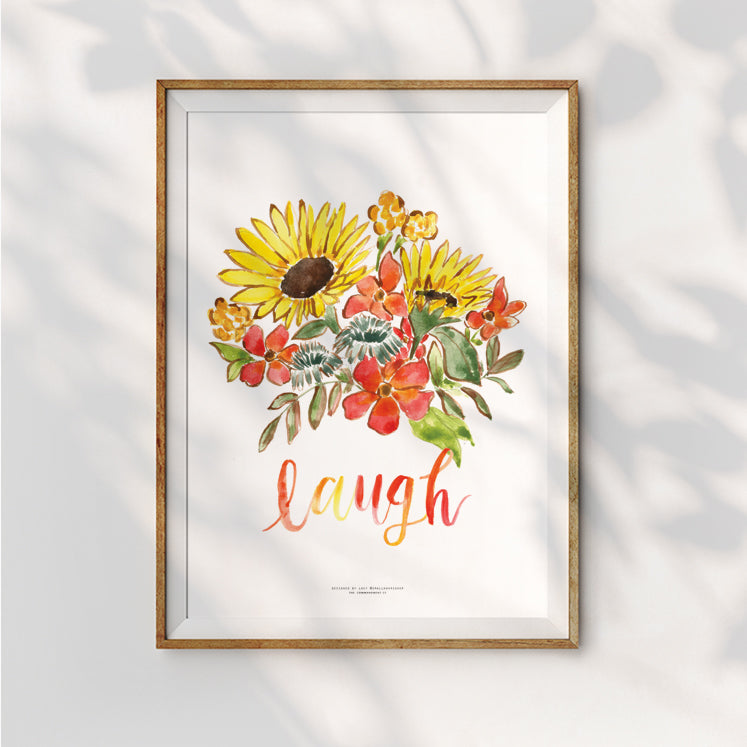 Laugh {Poster} - Posters by Small Hours Shop, The Commandment Co , Singapore Christian gifts shop