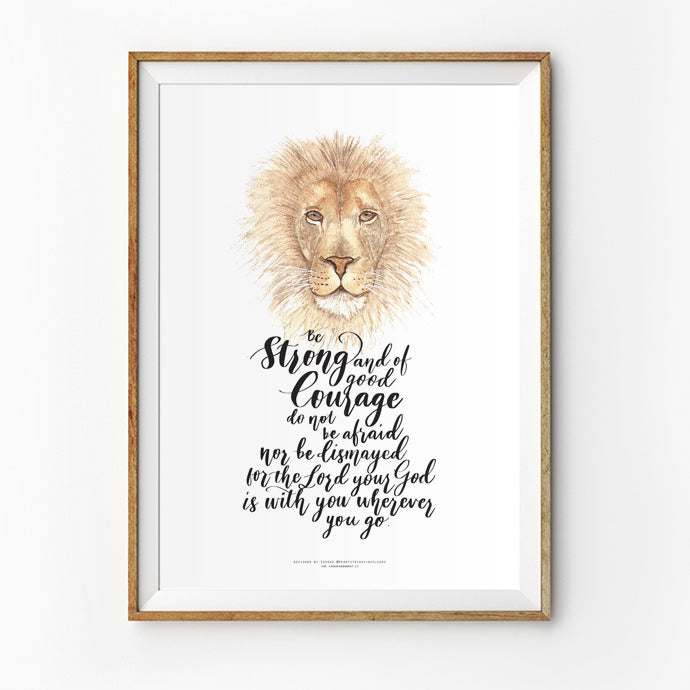 Lion {Poster} - Posters by heartstringsincolours, The Commandment Co , Singapore Christian gifts shop