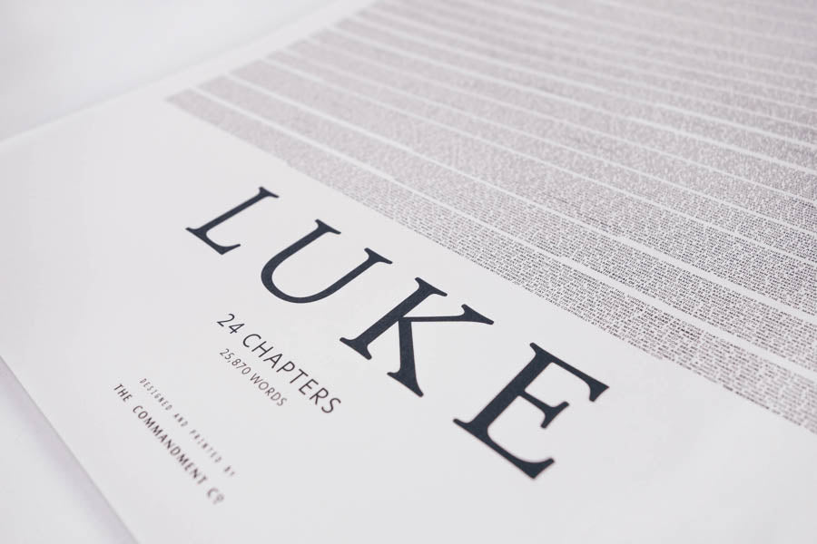 Gospel of Luke {Poster} - Posters by The Commandment Co, The Commandment Co