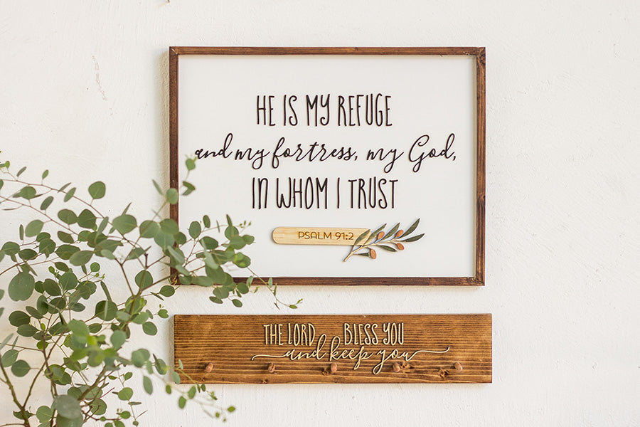My Refuge {Wood Craft} - Wood Craft by BlessedBe, The Commandment Co , Singapore Christian gifts shop