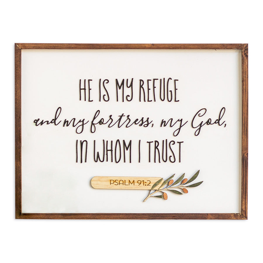 My Refuge {Wood Craft} - Wood Craft by BlessedBe, The Commandment Co , Singapore Christian gifts shop