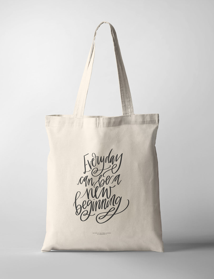 New Beginning {Tote Bag} - tote bag by Small Hours Shop, The Commandment Co , Singapore Christian gifts shop