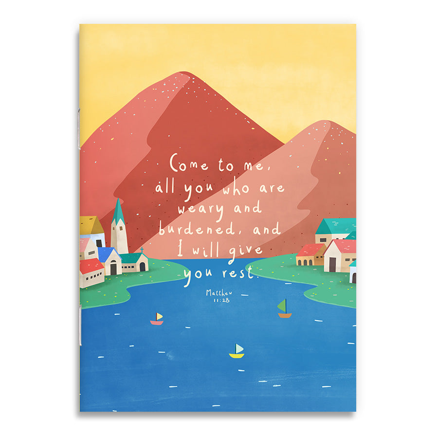 Come To Me and I Will Give You Rest {A6 Notebook} - Notebooks by The Commandment Co, The Commandment Co , Singapore Christian gifts shop