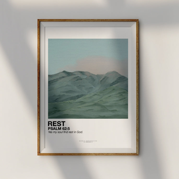 Rest {Poster} - Posters by Love That Letters, The Commandment Co , Singapore Christian gifts shop
