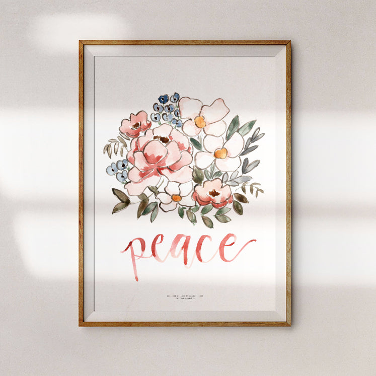 Peace {Poster} - Posters by Small Hours Shop, The Commandment Co , Singapore Christian gifts shop