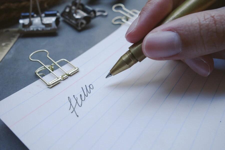 Rollerball Pen (Ink) Basic I {Personalised Brass Pen} - Brass Pen by The Commandment, The Commandment Co , Singapore Christian gifts shop