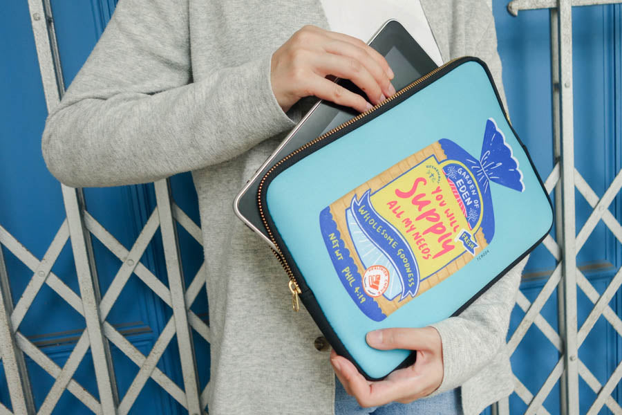 Wholesome Bread | Laptop Sleeve {LOVE SUPERMARKET} - Laptop Sleeve by The Commandment Co, The Commandment Co , Singapore Christian gifts shop