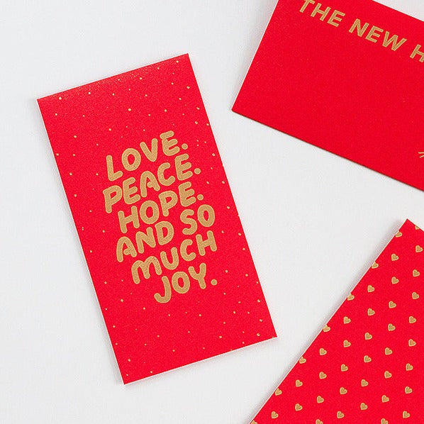 Love Peace Hope Ang Bao {Red Packet} - Red Packets by The Commandment, The Commandment Co , Singapore Christian gifts shop