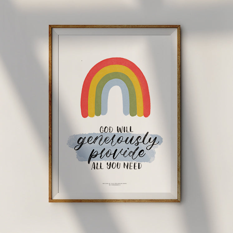 All You Need {Poster} - Posters by Flowering Words, The Commandment Co , Singapore Christian gifts shop