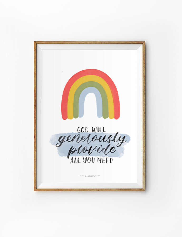 All You Need {Poster} - Posters by Flowering Words, The Commandment Co , Singapore Christian gifts shop