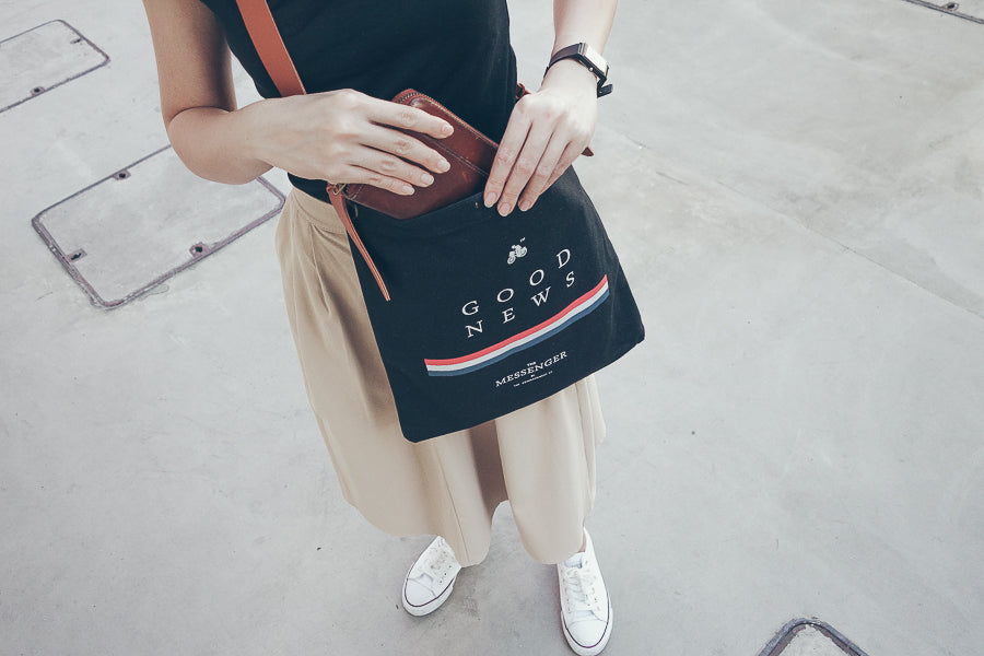 Good News {Sling Bag} - tote bag by The Messenger by TCCO, The Commandment Co , Singapore Christian gifts shop