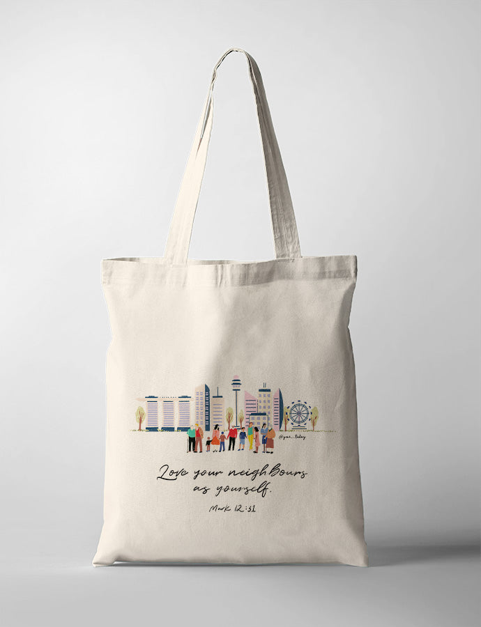 Love Your Neighbours (Skyline) {Tote Bag}