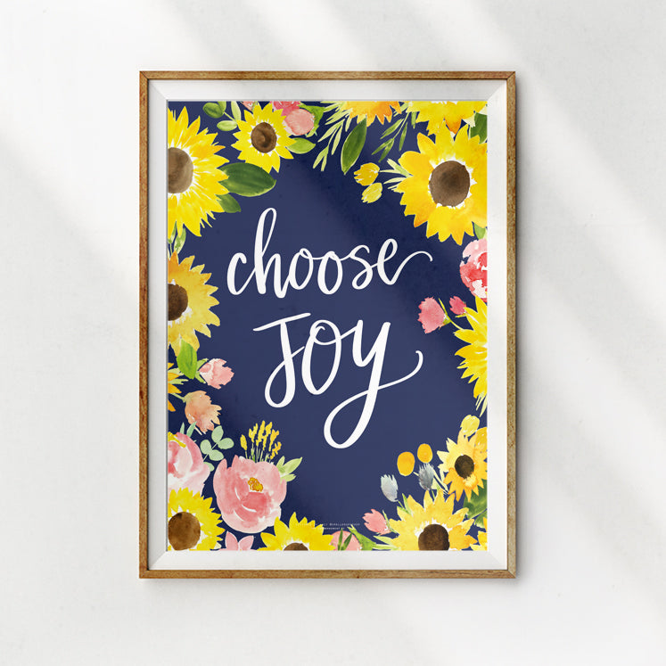Choose Joy {Poster} - Posters by Small Hours Shop, The Commandment Co