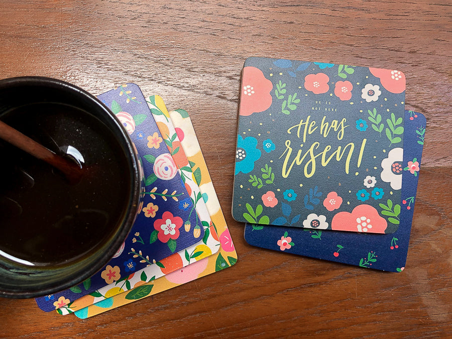 Flower garden coasters will help you relax and recharge from a tiring day.