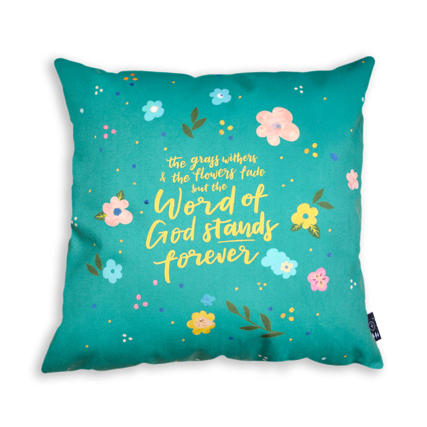The word of God stands forever {Cushion Cover} - Cushion Covers by The Commandment Co, The Commandment Co , Singapore Christian gifts shop