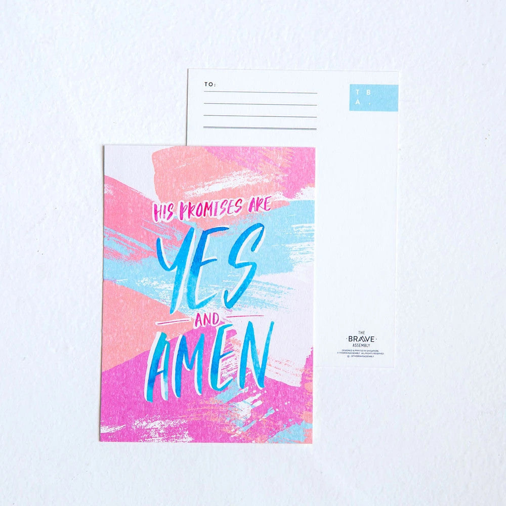 Yes & Amen {Card} - Cards by The Brave Assembly, The Commandment Co , Singapore Christian gifts shop