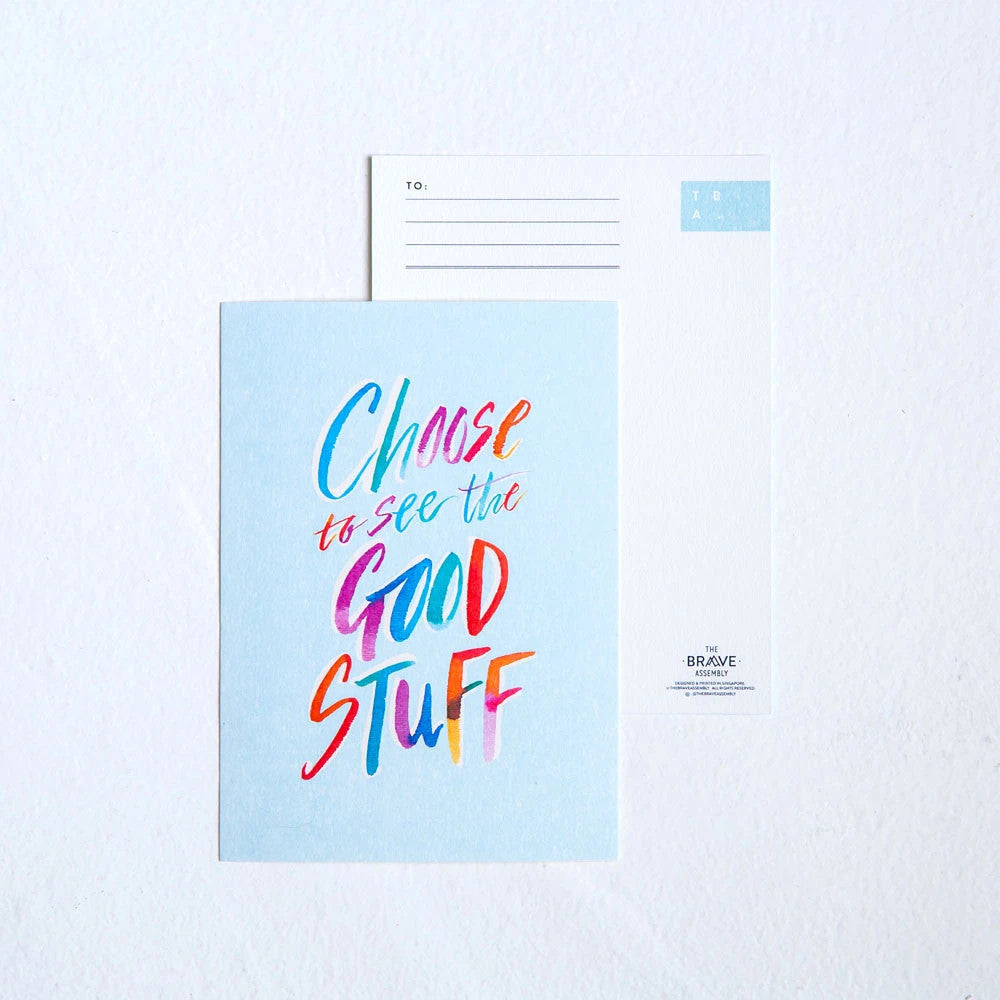 Choose to See the Good Stuff {Card} - Cards by The Brave Assembly, The Commandment Co , Singapore Christian gifts shop