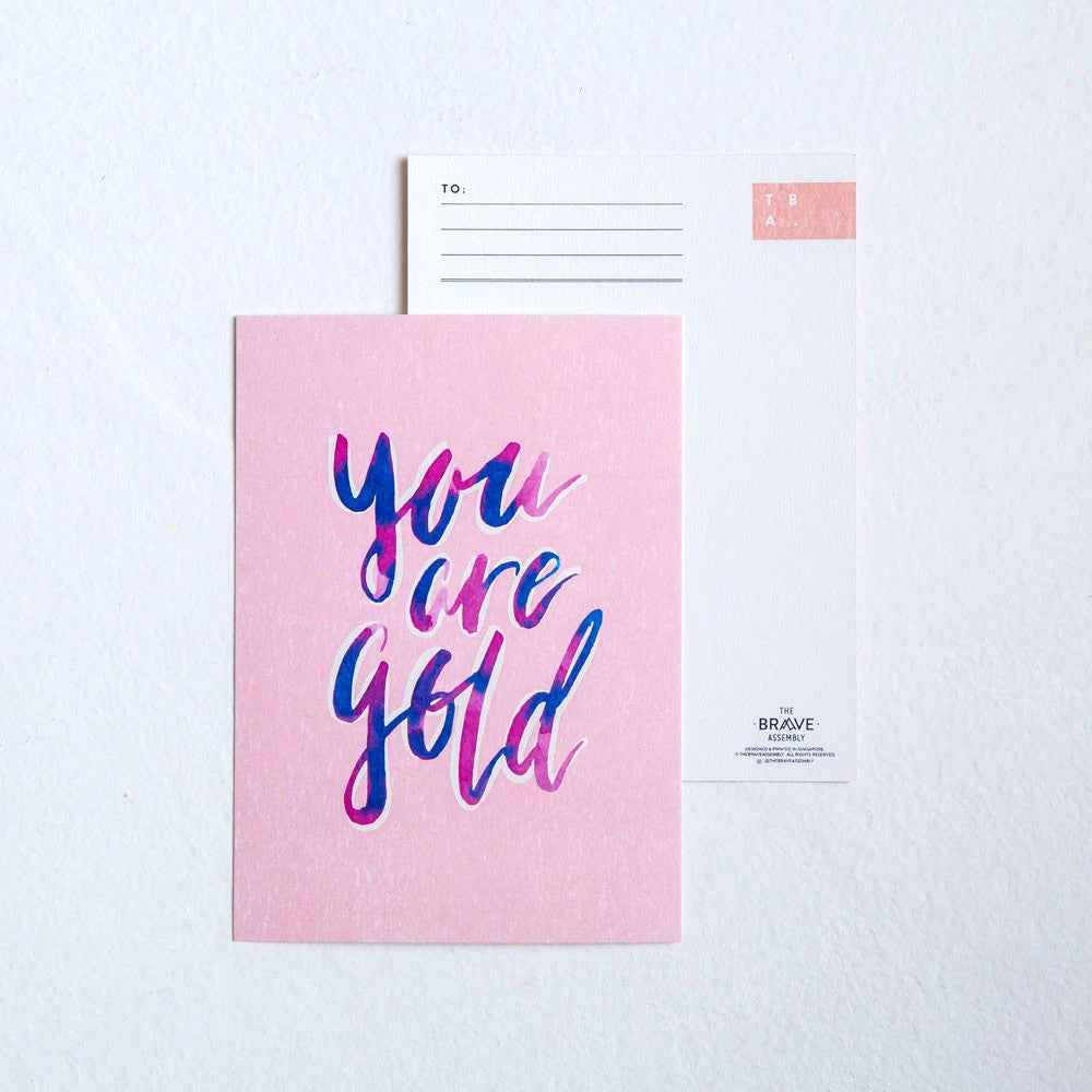 You are Gold {Card} - Cards by The Brave Assembly, The Commandment Co , Singapore Christian gifts shop