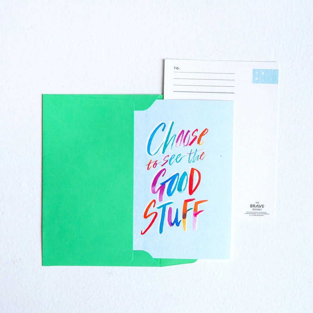 Choose to See the Good Stuff {Card} - Cards by The Brave Assembly, The Commandment Co , Singapore Christian gifts shop