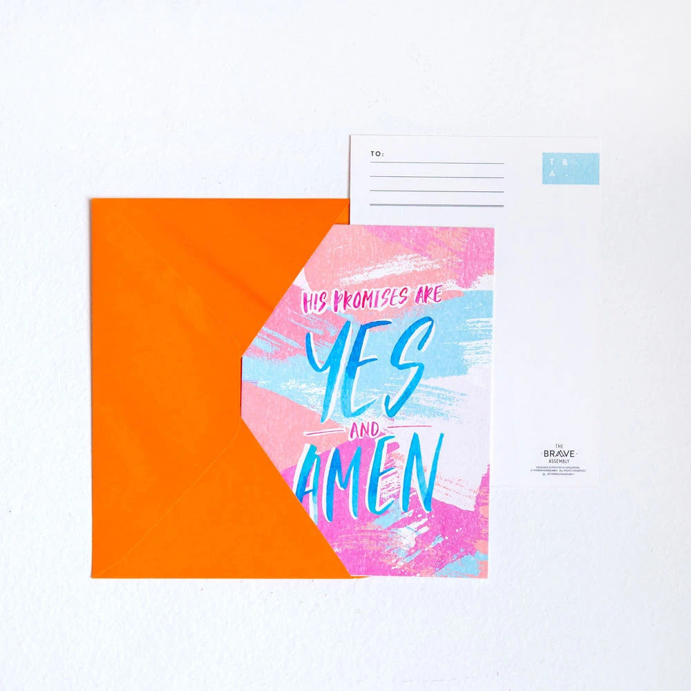 Yes & Amen {Card} - Cards by The Brave Assembly, The Commandment Co , Singapore Christian gifts shop
