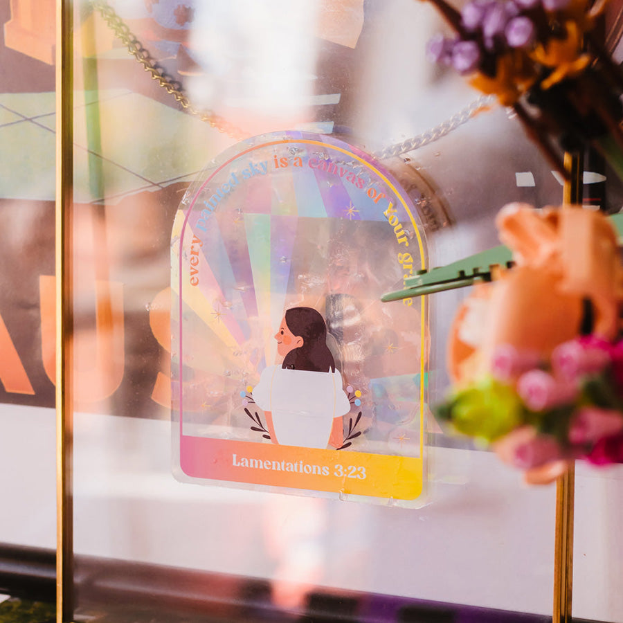 Canvas of Your Grace | Suncatcher Sticker - Window Decal by The Brave Assembly, The Commandment Co , Singapore Christian gifts shop