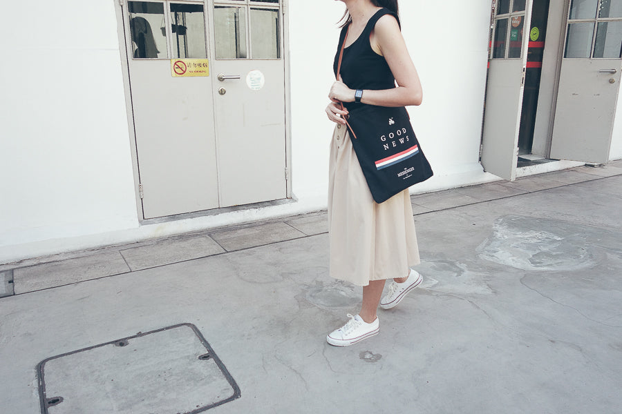 Good News {Sling Bag} - tote bag by The Messenger by TCCO, The Commandment Co , Singapore Christian gifts shop