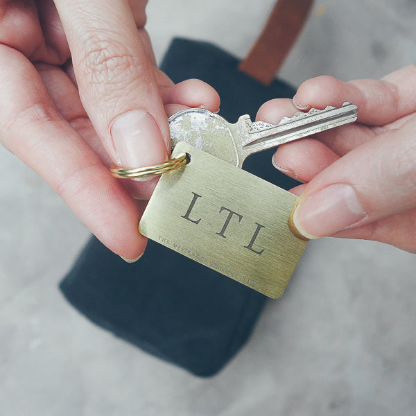 Classic Plate Brass Keychain - Keychain by The Commandment, The Commandment Co , Singapore Christian gifts shop