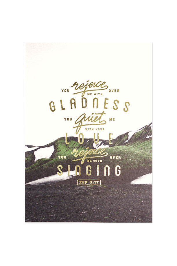 Gladness, love, singing {Card} - Cards by The Commandment Co, The Commandment Co