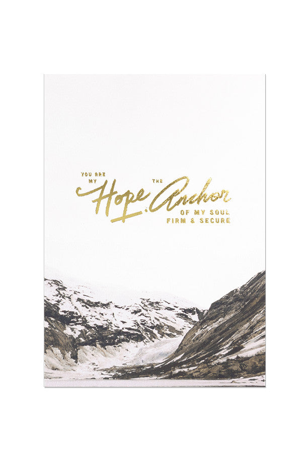 You are my hope, the anchor of my soul, firm and secure| beautiful post cards