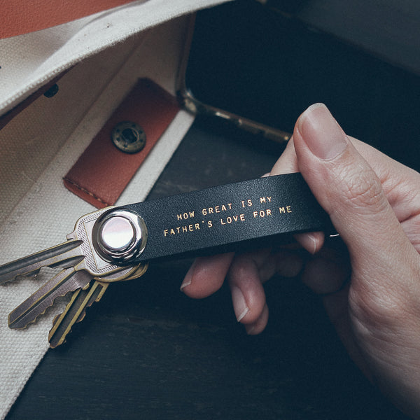 Leather Key Organizer - Keychain by The Messenger by TCCO, The Commandment Co , Singapore Christian gifts shop
