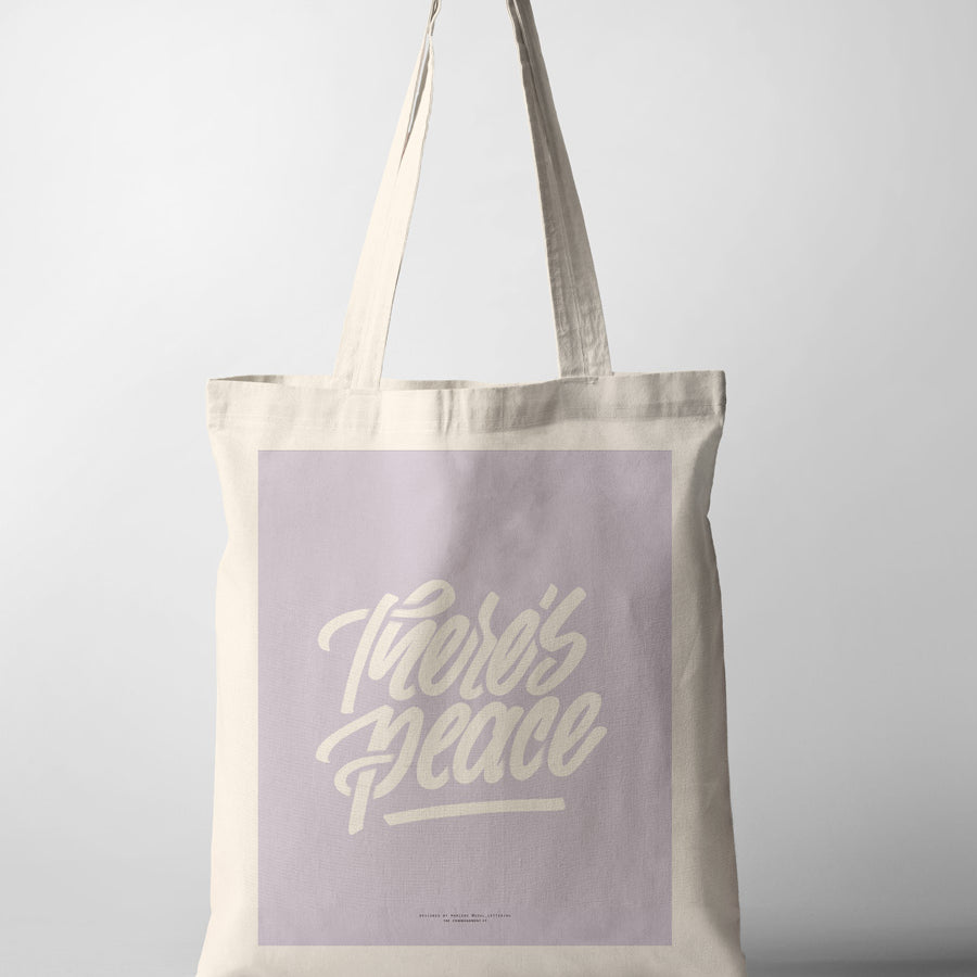 There's Peace {Tote Bag} - tote bag by Soul Lettering, The Commandment Co , Singapore Christian gifts shop
