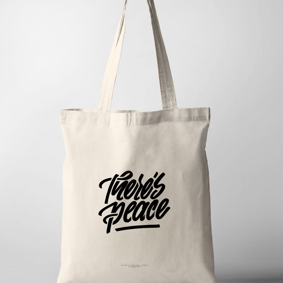 There's Peace {Tote Bag} - tote bag by Soul Lettering, The Commandment Co , Singapore Christian gifts shop